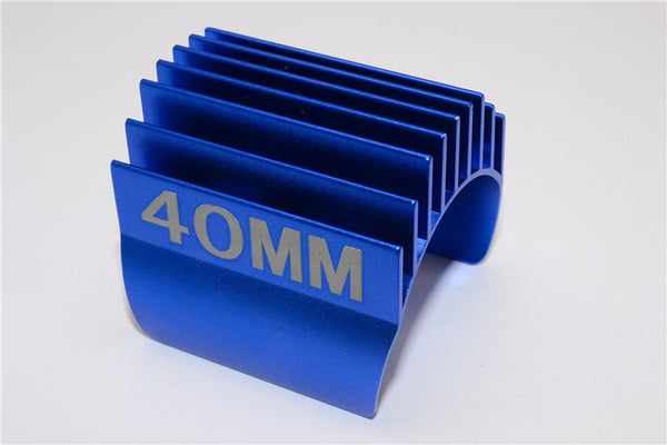 Aluminum Motor Heat Sink Mount 40mm For 1/10 05, 540, 360 Motor - 1Pc Blue