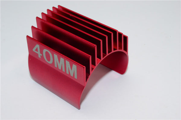 Aluminum Motor Heat Sink Mount 40mm For 1/10 05, 540, 360 Motor - 1Pc Red