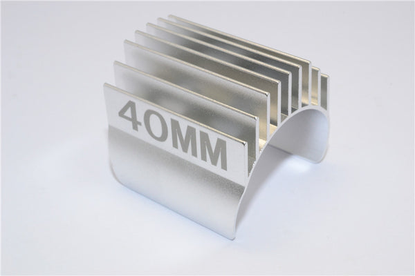 Aluminum Motor Heat Sink Mount 40mm For 1/10 05, 540, 360 Motor - 1Pc Silver
