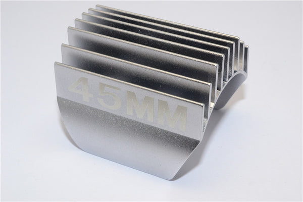 Aluminum Motor Heat Sink Mount 45mm For 1/10 05, 540, 360 Motor - 1Pc Gray Silver
