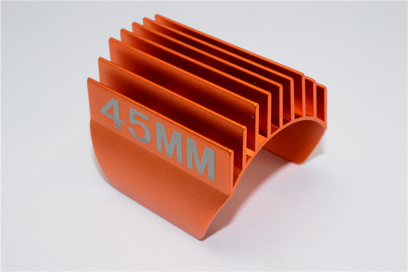 Aluminum Motor Heat Sink Mount 45mm For 1/10 05, 540, 360 Motor - 1Pc Orange