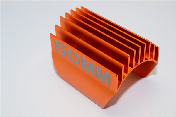 Aluminum Motor Heat Sink Mount 50mm For 1/10 05, 540, 360 Motor - 1Pc Orange
