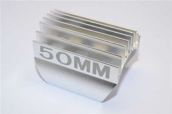 Aluminum Motor Heat Sink Mount 50mm For 1/10 05, 540, 360 Motor - 1Pc Silver
