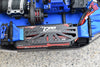 Traxxas 1/8 4WD Sledge Monster Truck 95076-4 Aluminum 6061T6 + Carbon Fiber Battery Hold-Down - 1Pc Set Black
