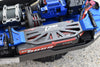 Aluminum 6061T6 + Carbon Fiber Battery Hold-Down For Traxxas 1:8 4WD Sledge Monster Truck 95076-4 / 4WD Maxx Slash 6S Brushless Short Course Truck 102076-4 Upgrades - Red