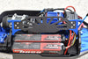 Traxxas 1/8 4WD Sledge Monster Truck 95076-4 Aluminum 6061T6 + Carbon Fiber Battery Hold-Down - 1Pc Set Red