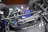Carbon Fibre Chassis Brace For Traxxas 1/8 4WD Sledge Monster Truck 95076-4 - 1Pc Set Black