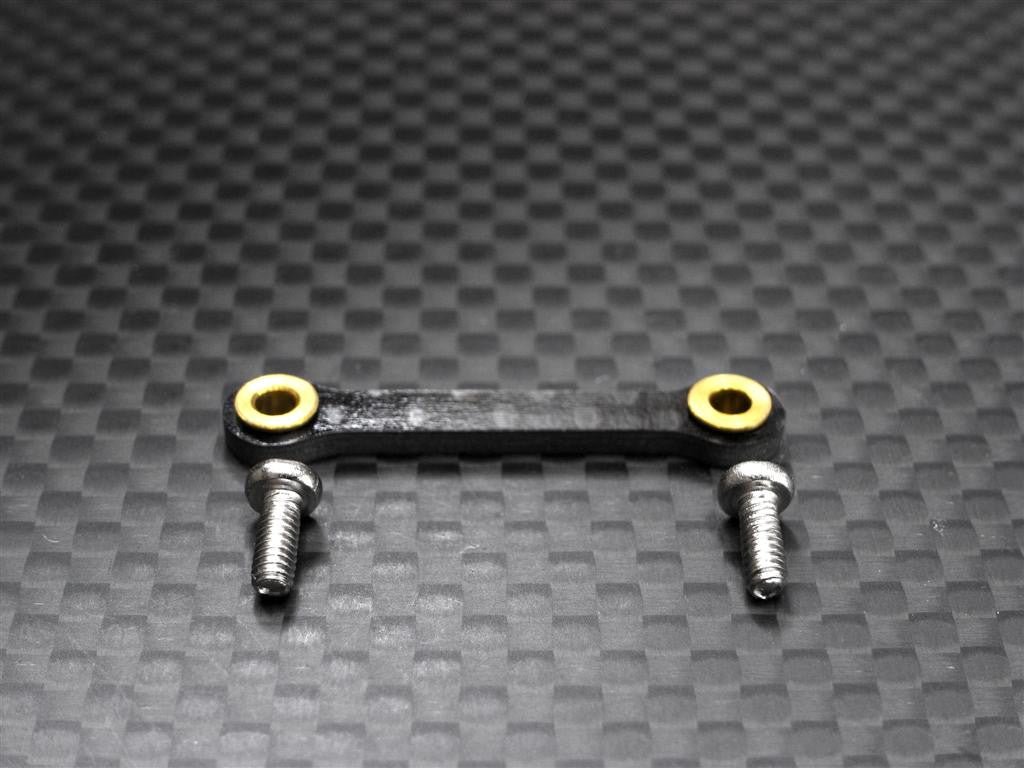 Team Losi Mini-T Graphite Steering Plate With Screws - 1Pc Set Black