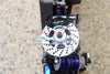 Aluminum Front Or Rear Brake Disk + Brake Caliper For 1/10 Traxxas Ford GT 4-Tec 2.0 83056-4 / 4-Tec 3.0 93054-4 - 4Pc Set Black