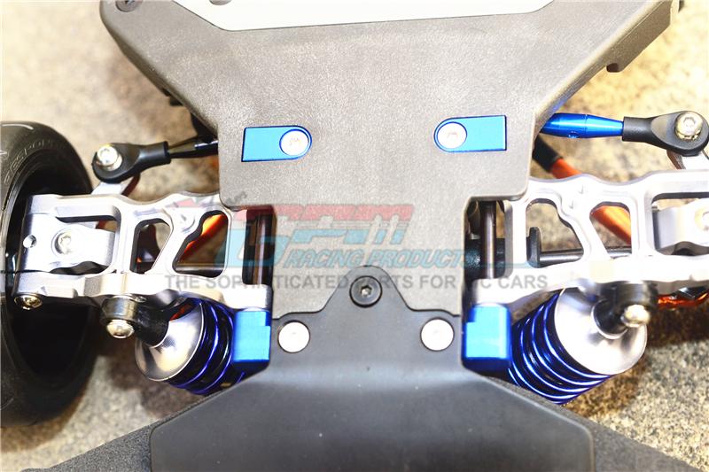 Aluminum Front & Rear Tie Rods Set For Traxxas 4-Tec 2.0/3.0 – 51pc Upgrade Kit In Blue