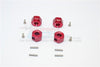 Traxxas Ford GT 4-Tec 2.0 (83056-4) Aluminum Hex Adapters 9mm Thick - 4Pc Set Red