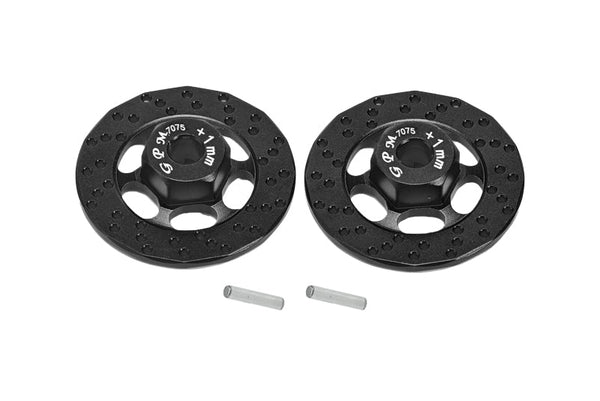 Aluminum 7075 +1mm Hex With Brake Disk For Traxxas 1:10 FORD GT 4-TEC 2.0 83056-4 / 4-TEC 3.0 CORVETTE STINGARY 93054-4 Upgrade Parts - Black