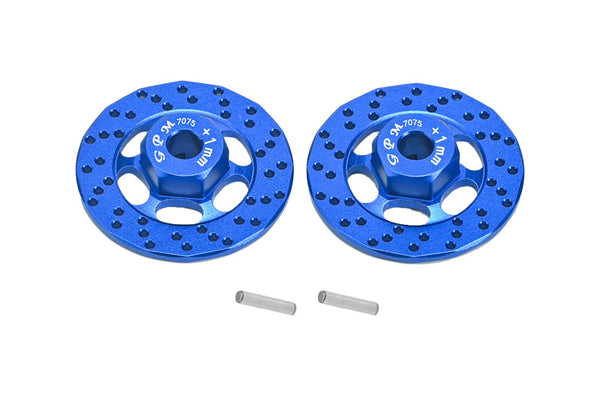 Aluminum 7075 +1mm Hex With Brake Disk For Traxxas 1:10 FORD GT 4-TEC 2.0 83056-4 / 4-TEC 3.0 CORVETTE STINGARY 93054-4 Upgrade Parts - Blue