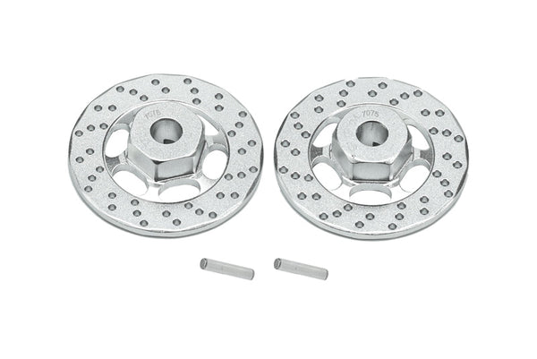 Aluminum 7075 +1mm Hex With Brake Disk For Traxxas 1:10 FORD GT 4-TEC 2.0 83056-4 / 4-TEC 3.0 CORVETTE STINGARY 93054-4 Upgrade Parts - Silver