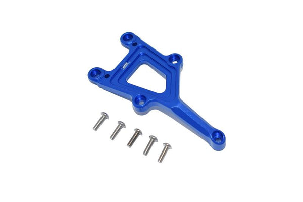 Aluminum Front Top Plate For Traxxas Ford GT 4-Tec 2.0 (83056-4) - 6Pc Set Blue