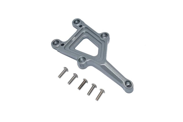 Aluminum Front Top Plate For Traxxas Ford GT 4-Tec 2.0 (83056-4) - 6Pc Set Gray Silver