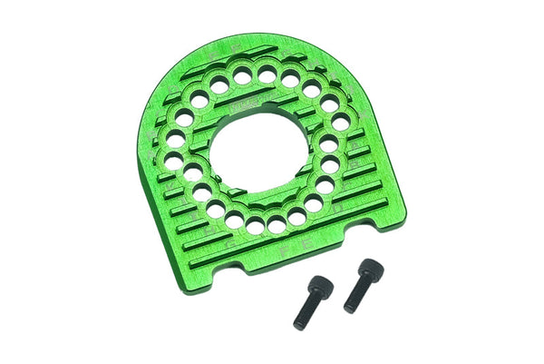 Aluminum 7075 Motor Mount Plate With Heat Sink Fins For Traxxas 1:10 FORD GT 4-TEC 2.0 83056-4 / 4-TEC 3.0 CORVETTE STINGARY 93054-4 Upgrade Parts - Green
