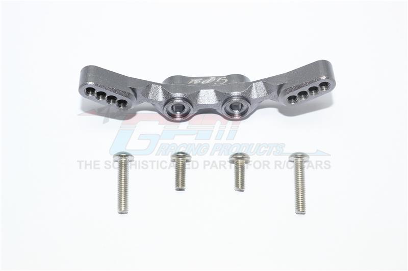 Traxxas Ford GT 4-Tec 2.0 (83056-4) Aluminum Front Shock Tower - 1Pc Set Gray Silver
