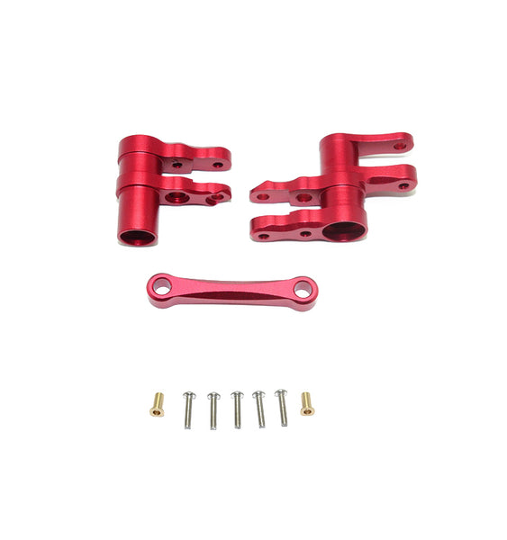 Aluminum Steering Assembly For 1/10 Traxxas Ford GT 4-Tec 2.0 83056-4 / 4-Tec 3.0 93054-4 - 1 Set Red