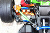 Aluminum Front Tie Rods With Stabilizer For C Hub For 1/10 Traxxas Ford GT 4-Tec 2.0 83056-4 / 4-Tec 3.0 93054-4 - 3Pc Set Green