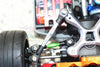 Aluminum Rear Tie Rods With Stabilizer Car Tie Rods For 1/10 Traxxas Ford GT 4-Tec 2.0 83056-4 / 4-Tec 3.0 93054-4 - 3Pc Set Orange
