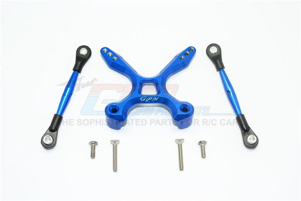 Traxxas Ford GT 4-Tec 2.0 (83056-4) Aluminum Rear Tie Rods With Stabilizer - 3Pc Set Blue