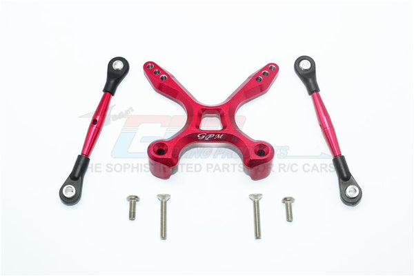 Traxxas Ford GT 4-Tec 2.0 (83056-4) Aluminum Rear Tie Rods With Stabilizer - 3Pc Set Red