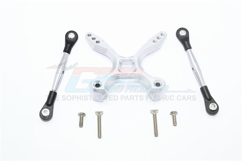 Traxxas Ford GT 4-Tec 2.0 (83056-4) Aluminum Rear Tie Rods With Stabilizer - 3Pc Set Silver