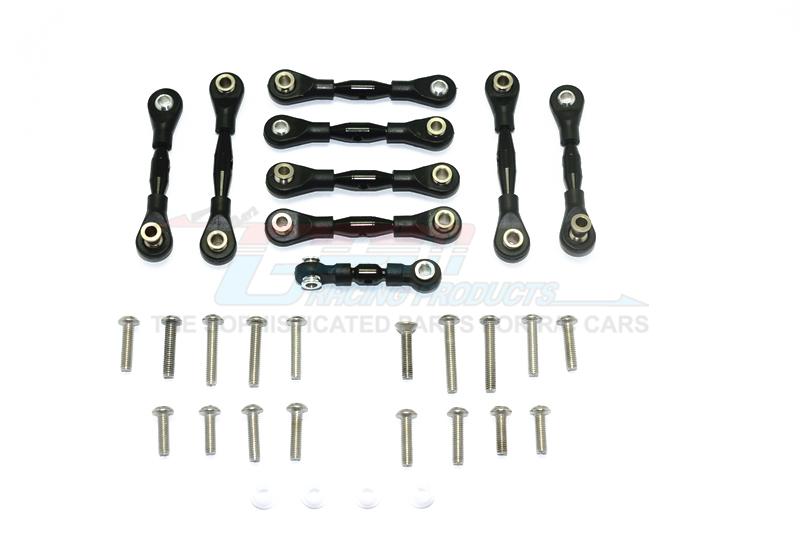 Traxxas Ford GT 4-Tec 2.0 (83056-4) Aluminum Tie Rods - 9Pc Set Black