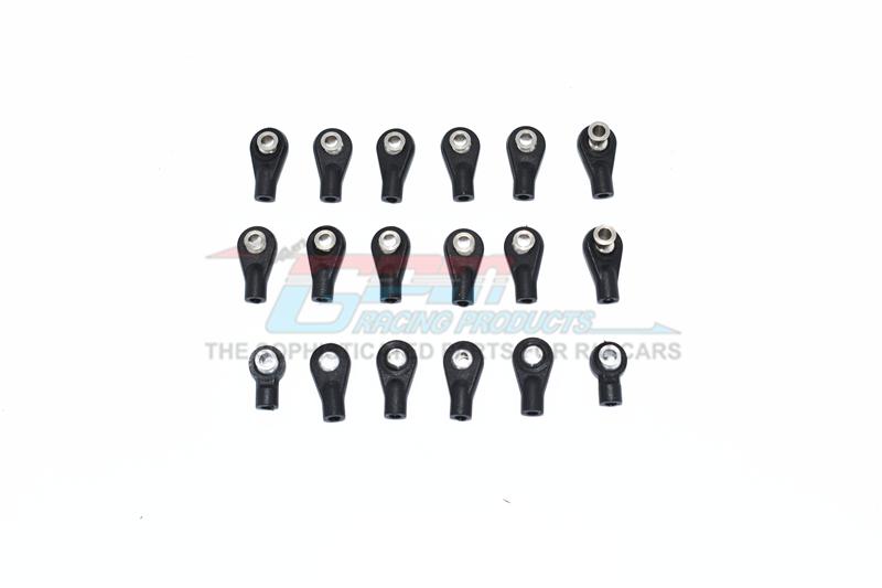 Plastic Ball Ends For GPM Optional Tie Rods Item# GT160 For Traxxas Ford GT 4-Tec 2.0 (83056-4) – 18Pc Set Black
