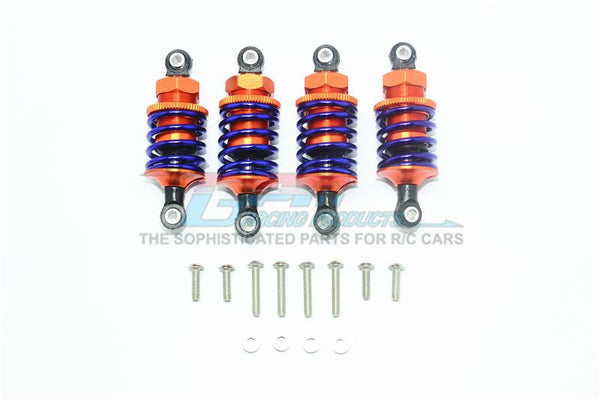 Traxxas Ford GT 4-Tec 2.0 (83056-4) Aluminum Front (50mm) + Rear (47mm) Oil Filled Dampers - 4Pc Set Orange