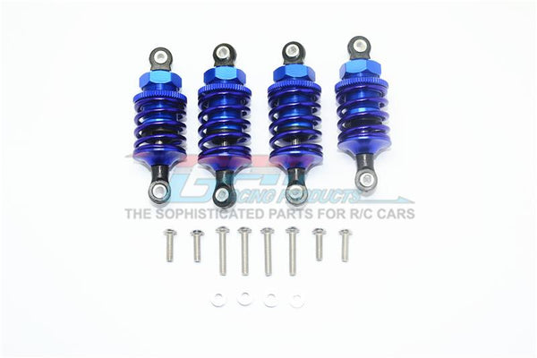Traxxas Ford GT 4-Tec 2.0 (83056-4) Aluminum Front (53mm) + Rear (50mm) Oil Filled Dampers - 4Pc Set Blue