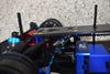 Carbon Fiber + Aluminum Sub Chassis For Tamiya 1/10 4WD TA08 PRO 58693 - 27Pc Set Blue