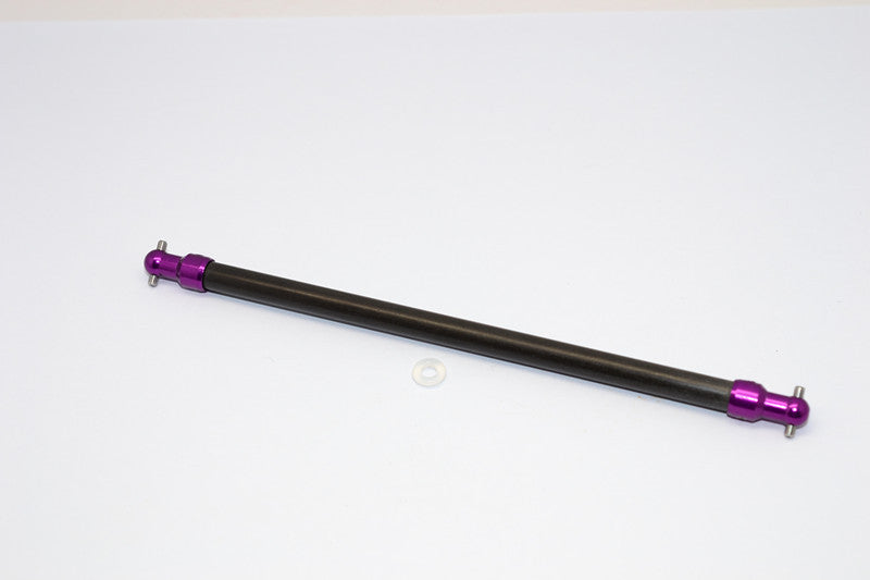 Tamiya TT-02 Graphite Main Shaft With Aluminum Ends - 1Pc Purple