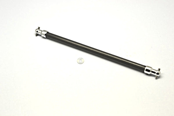 Tamiya TT-02 Graphite Main Shaft With Aluminum Ends - 1Pc Silver