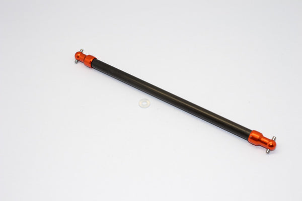 Tamiya TT-02B & TT-02 Graphite Main Shaft With Aluminum Ends - 1Pc Orange