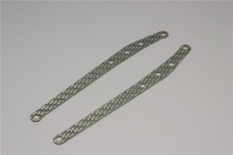 Axial Yeti Graphite Rear Links Stiffeners - 1Pr Silver