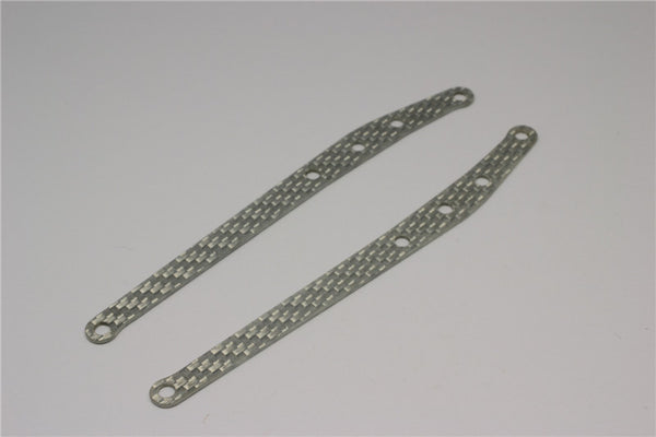 Axial Yeti Graphite Rear Links Stiffeners - 1Pr Silver