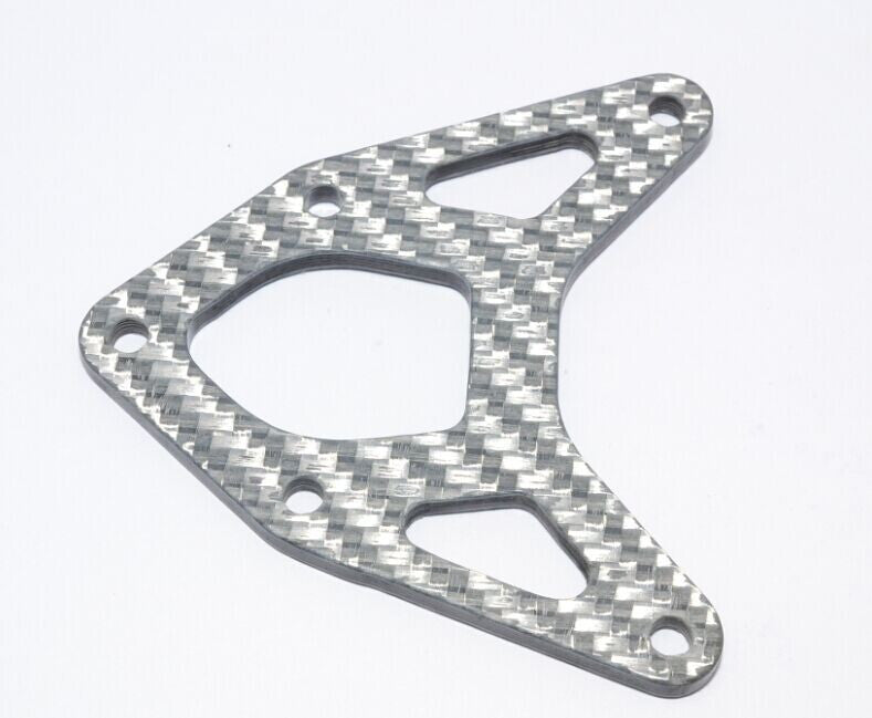 Axial Yeti XL Monster Buggy Graphite Front Upper Plate - 1Pc Silver