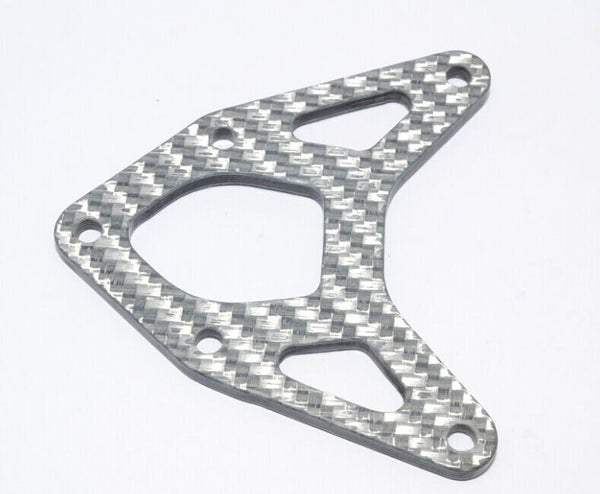 Axial Yeti XL Monster Buggy Graphite Front Upper Plate - 1Pc Silver