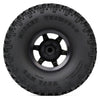 1.55 Beadlock Plastic Wheel Rim Tires for RC Crawler Car Axial AX90069 D90 TF2 Tamiya CC01 LC70 MST JIMNY - 4Pc Set Black