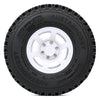 1.55 Beadlock Plastic Wheel Rim Tires for RC Crawler Car Axial AX90069 D90 TF2 Tamiya CC01 LC70 MST JIMNY - 4Pc White