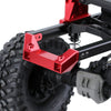 Aluminum Alloy Front & Rear Bumper Mount Servo Stand For 1/10 RC Crawler Traxxas TRX4 TRX-4 8237 Upgrade Parts - 2Pc Set Red