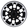 52*28mm Beadlock 1.9" Alloy Wheel Rim Hub for 1/10 RC Crawler Axial SCX10 90046 Traxxas TRX4 Redcat Gen8 - 4Px Black