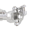 CNC Aluminum Front & Rear Axle Housing For 1/6 RC Crawler Car Axial SCX6 Jeep JLU Wrangler Upgrade Parts - Silver