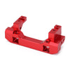 Aluminum Alloy Front & Rear Bumper Mount Servo Stand For 1/10 RC Crawler Traxxas TRX4 TRX-4 8237 Upgrade Parts - 2Pc Set Red