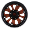 Metal 1.9" Beadlock Wheel Rim 9-Spokes for 1/10 RC Crawler Traxxas TRX4 Axial SCX10 90046 AXI03007 Redcat Gen8 - 4Pc Brown