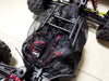 Zipper-Type Waterproof Cover Protective Chassis Dirt Dust Resist Guard Cover for 1/8 ARRMA KRATON EXB Rc Car Upgrade Parts - 1 Set Black