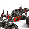 Aluminum Chassis Frame Lift Mount Kit for 1/10 RC Crawler Car Axial SCX10 DIY Upgrade Parts - 1 Set Red