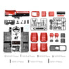 Full Interior Body Shell Cab Seat Kit for 1/10 RC Crawler Car Traxxas TRX4 1979 Blazer - Red